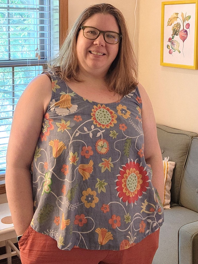 Helen's Closet Woven Luna Tank.